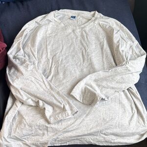 Old Navy Heather Gray Long Sleeve Tee for women